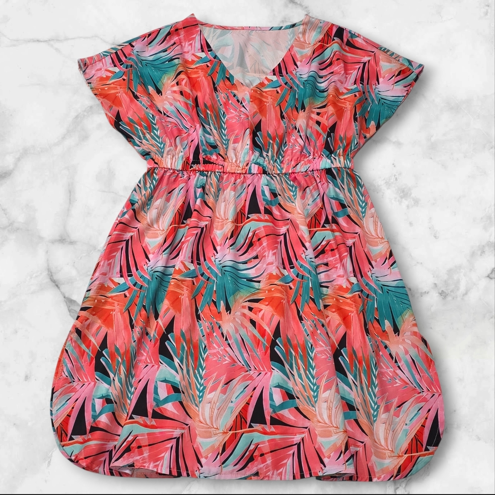 Unbranded Tropical Vacation Summer Dress Size Large (L) C34